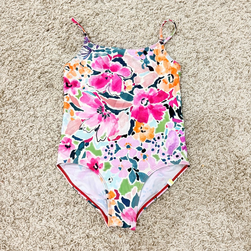 Summersalt Girls One Piece Floral Swimsuit Size 8